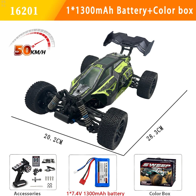 NEW SCY 16101 1:16 80KM/H 4WD RC Car LED Light High Speed Drift Monster Truck vs Wltoys 144001 Christmas Thanksgiving Gifts