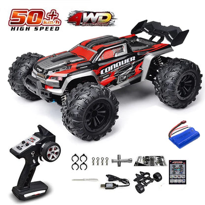1:16 75KM/H or 50KM/H 4WD RC Car with LED Remote Control Cars High Speed Drift Monster Truck for Kids Vs Wltoys 144001 Toys