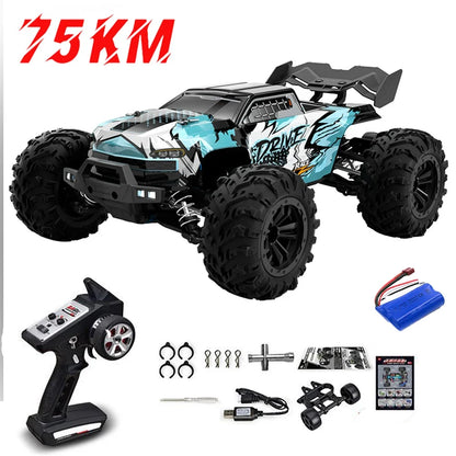 1:16 75KM/H or 50KM/H 4WD RC Car with LED Remote Control Cars High Speed Drift Monster Truck for Kids Vs Wltoys 144001 Toys