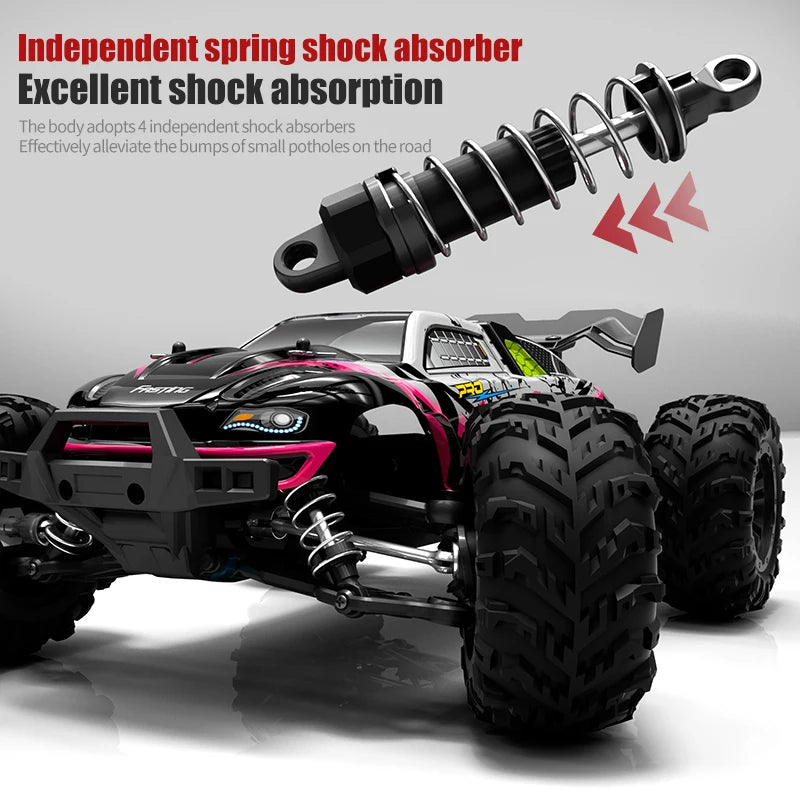 NEW SCY 16101 1:16 80KM/H 4WD RC Car LED Light High Speed Drift Monster Truck vs Wltoys 144001 Christmas Thanksgiving Gifts